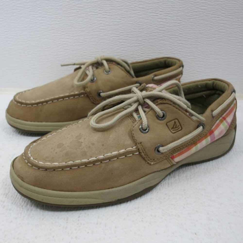 Sperry Top -Sider Intrepid Nubuck Leather and Cloth Uppers Deck Shoes 4.5 - Picture 6 of 6